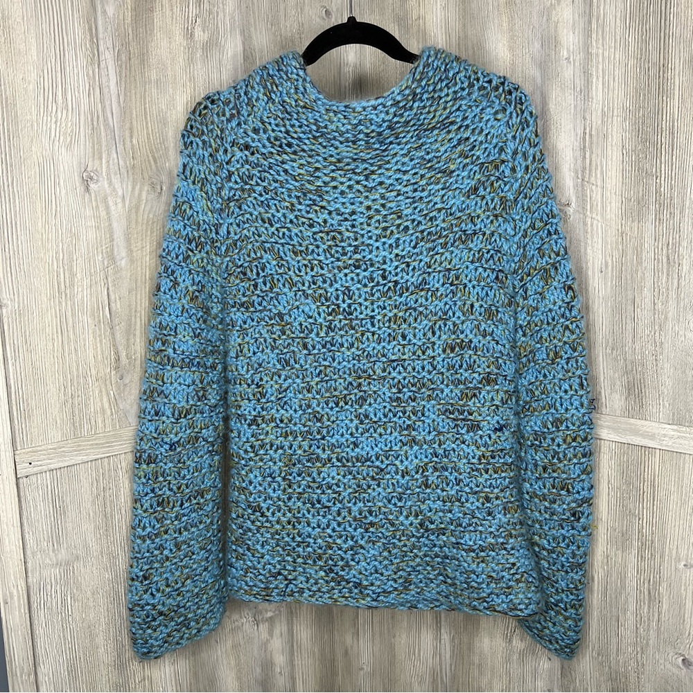 Free People Chunky Crochet Sweater